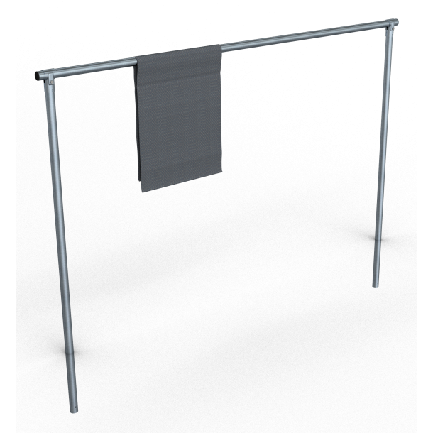 Carpet beater frame | Cross tube 3500 mm | steel tube  60 mm